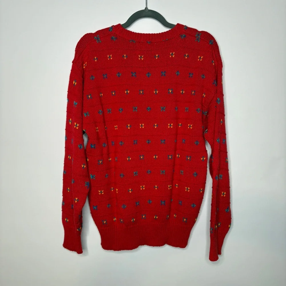 Vintage Lake Harmony Rowing Club Knit Crewneck Sweater Size Medium USA Made
